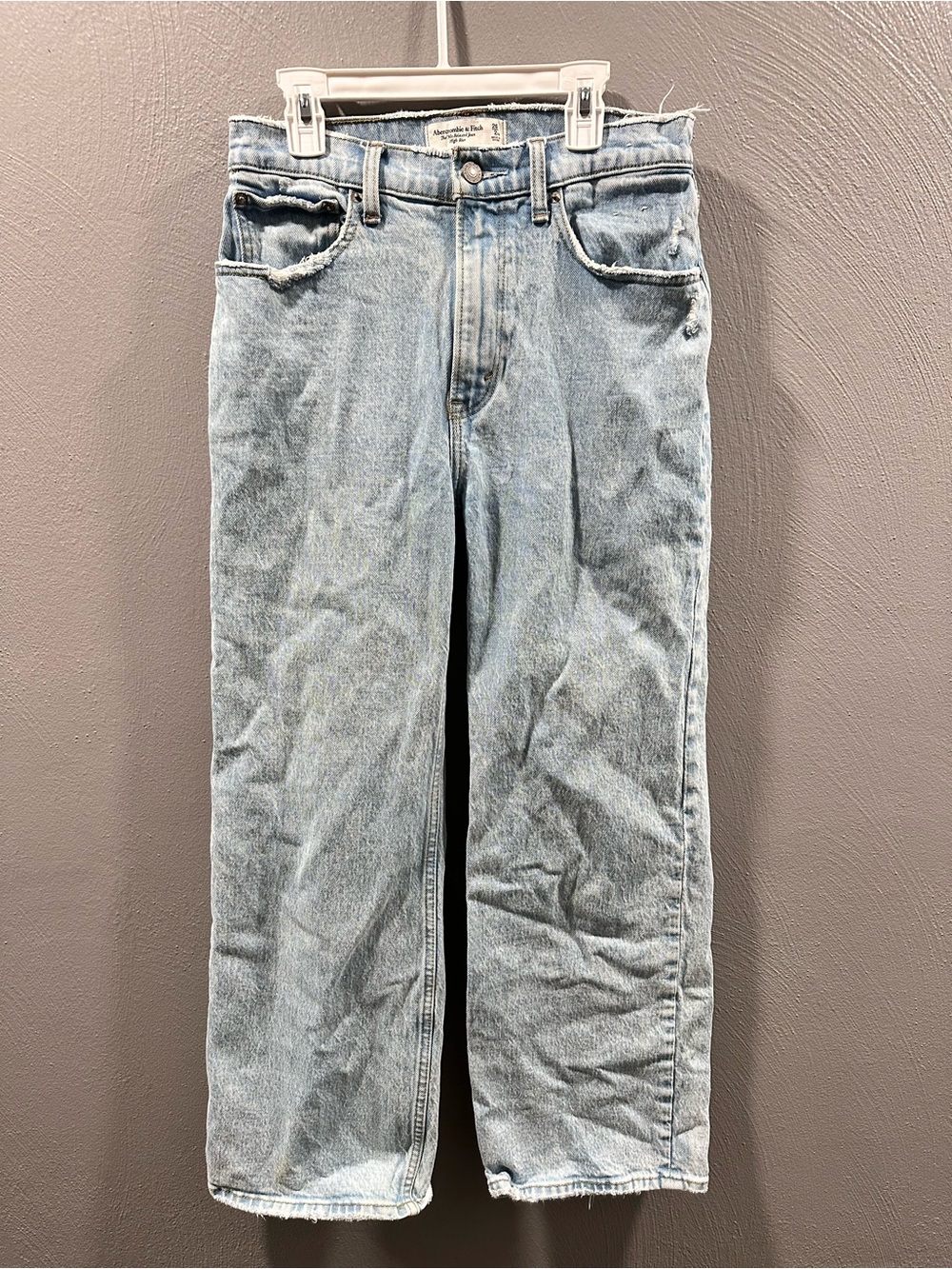 Abercrombie & Fitch Light Blue Relaxed Straight Jeans